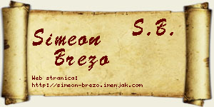 Simeon Brezo vizit kartica